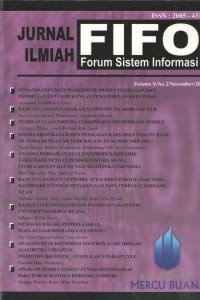 Jurnal Ilmiah - FIFO Volume V/No.2/November/2015