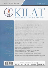 Jurnal KILAT: Kajian Ilmu dan Teknologi Volume 4 Nomor 1, April 2015