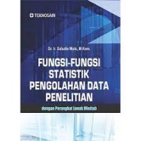 Fungsi-Fungsi Statistik Pengolahan Data Penelitian dengan Perangkat Lunak Minitab